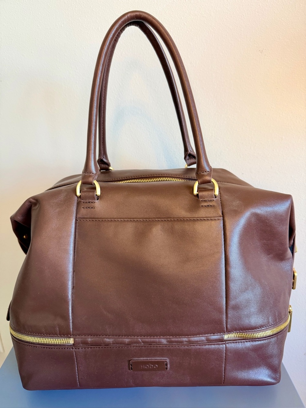NWT HOBO International Nouveau Brown Leather Satchel Bag